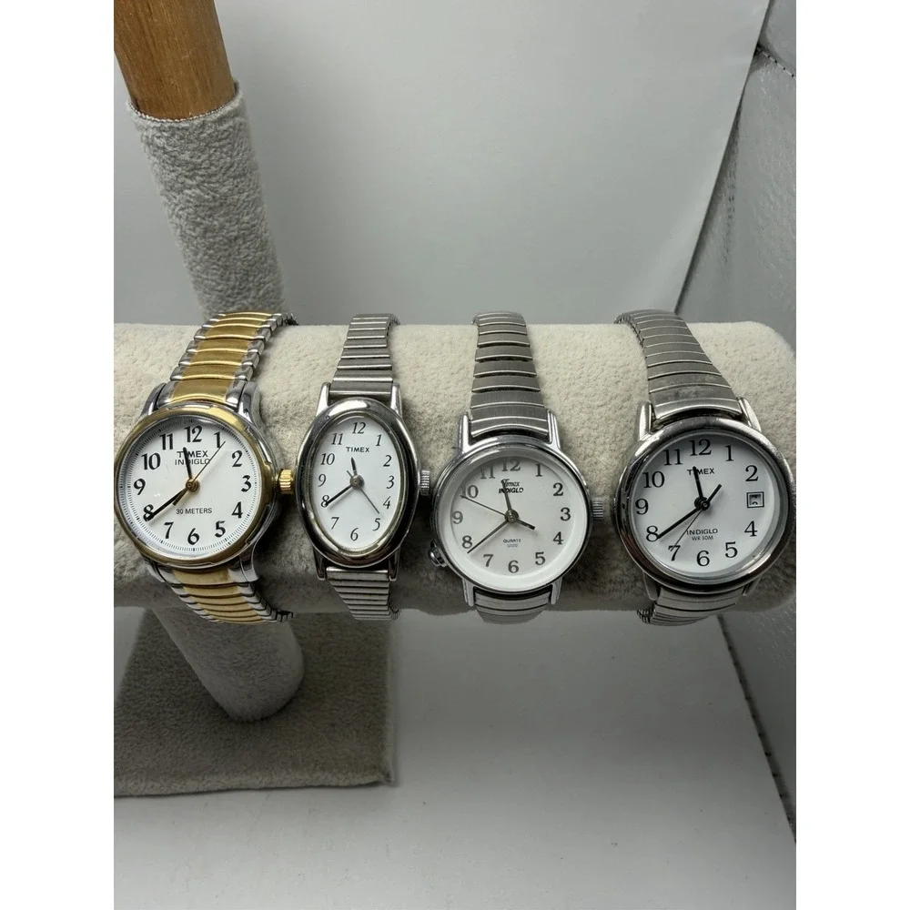 Timex‎ Carriage Women Lot Of 7 New Batteries Stretch Band